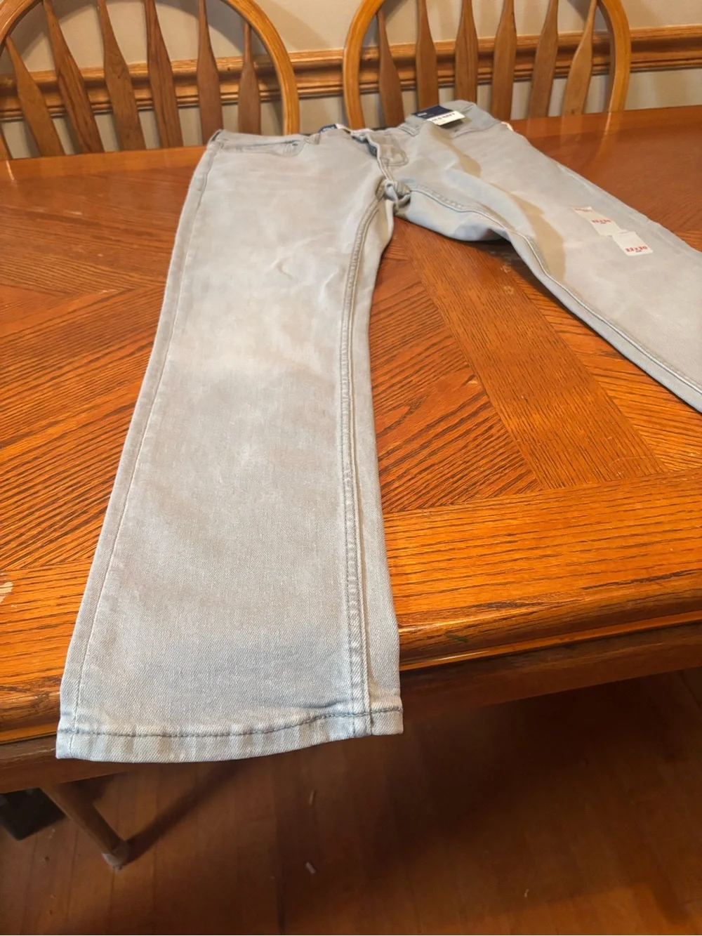 Old Navy 360 Stretch Slim Jeans Mens 32x30 Light Gray Comfort Waist Denim NWT